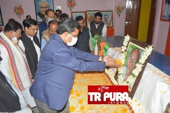 Tripura BJP former President Sudhindra Dasgupta's death anniversary was observed for 'namesake' 